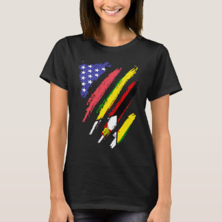 Zimbabwaans - Amerikaanse patriotkweekvijver T-shirt