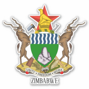Zimbabwaans nationaal wapenschild sticker