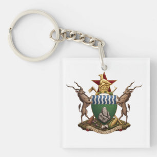 Zimbabwaans wapen landsvlag symbool embleem sleutelhanger