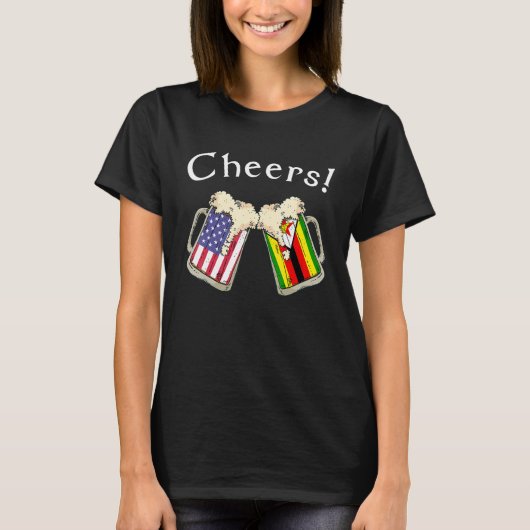 Zimbabwaanse Amerikaanse patriotkweker B T-shirt (Voorkant)