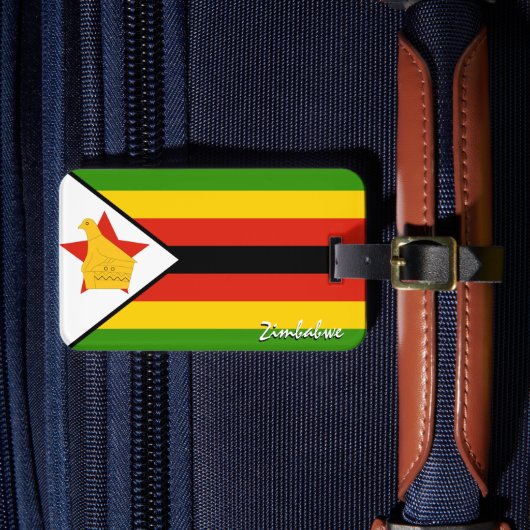 Zimbabwaanse Bagagelabels, patriottische Zimbabwaa Bagagelabel (Voorkant Insitu 4)