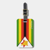 Zimbabwaanse Bagagelabels, patriottische Zimbabwaa Bagagelabel (Voorkant verticaal)