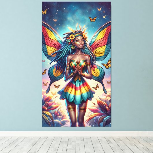 Zimbabwaanse fee canvas afdruk (Insitu (Houten vloer))