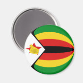 Zimbabwaanse Fisheye Vlag Magneet (Voorkant / Achterkant)