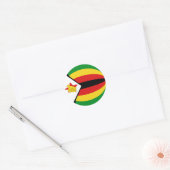 Zimbabwaanse Fisheye Vlag Sticker (Envelop)