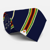 Zimbabwaanse stripvlag stropdas (Opgerold)