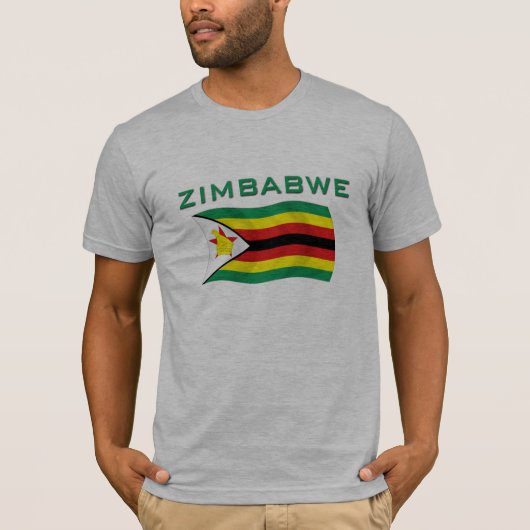 Zimbabwaanse vlag 2 t-shirt (Voorkant)