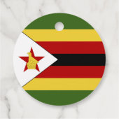 Zimbabwaanse vlag bedankjes labels (Achterkant)