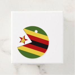 Zimbabwaanse vlag bedankjes labels