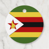 Zimbabwaanse vlag bedankjes labels (Voorkant)