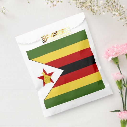 Zimbabwaanse vlag bedankzakje (Gezegeld)