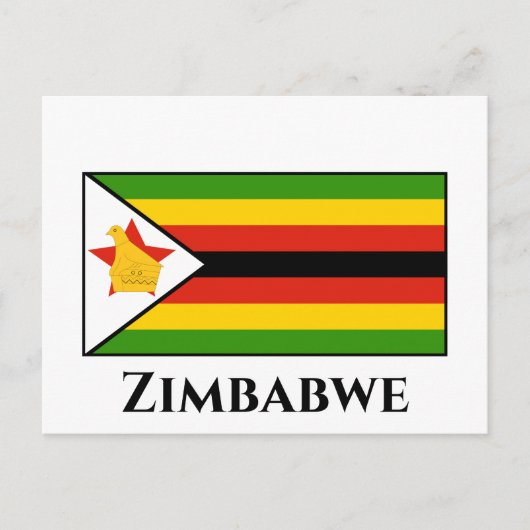 Zimbabwaanse vlag briefkaart (Voorkant)