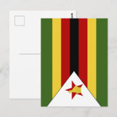 Zimbabwaanse vlag briefkaart (Voorkant / Achterkant)