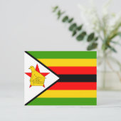 Zimbabwaanse vlag briefkaart (Staand voorkant)