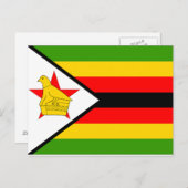 Zimbabwaanse vlag briefkaart (Voorkant / Achterkant)
