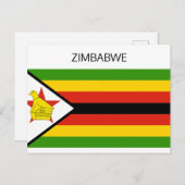 Zimbabwaanse vlag briefkaart (Voorkant / Achterkant)