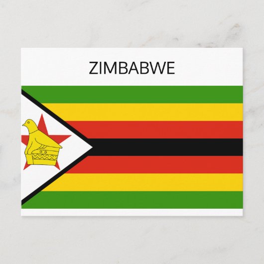 Zimbabwaanse vlag briefkaart (Voorkant)