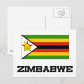 Zimbabwaanse vlag briefkaart (Voorkant / Achterkant)