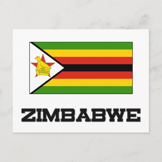 Zimbabwaanse vlag briefkaart (Voorkant)