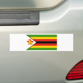 Zimbabwaanse vlag bumpersticker (Op auto)