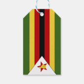 Zimbabwaanse vlag cadeaulabel (Achterkant)