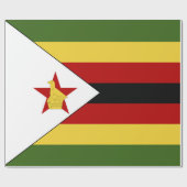 Zimbabwaanse vlag cadeaupapier (Vlak)