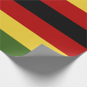 Zimbabwaanse vlag cadeaupapier (Hoek)