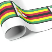 Zimbabwaanse vlag cadeaupapier (Rol Hoek)