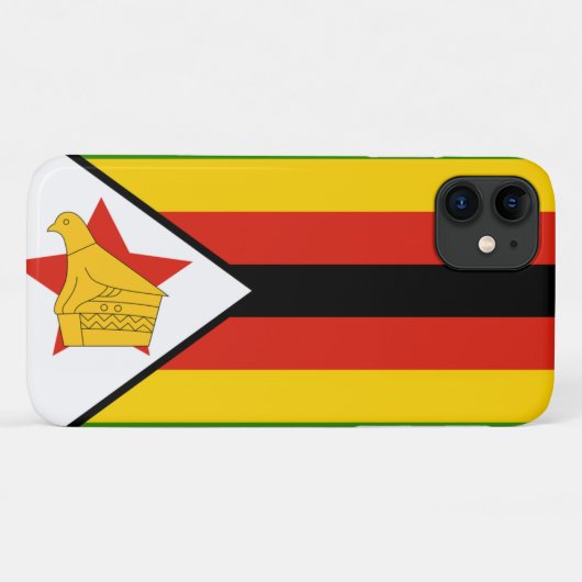 Zimbabwaanse vlag Case-Mate iPhone case (Achterkant (horizontaal))