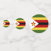 Zimbabwaanse vlag confetti (Voorkanten)