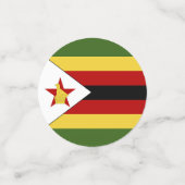 Zimbabwaanse vlag confetti (Kleine voorkant)