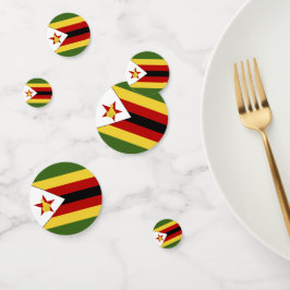Zimbabwaanse vlag confetti