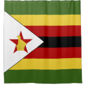 Zimbabwaanse vlag douchegordijn (Voorkant)