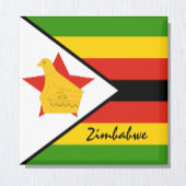 Zimbabwaanse vlag en Afrikaanse vakantie- en sport Magneet