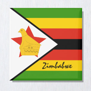 Zimbabwaanse vlag en Afrikaanse vakantie- en sport Magneet