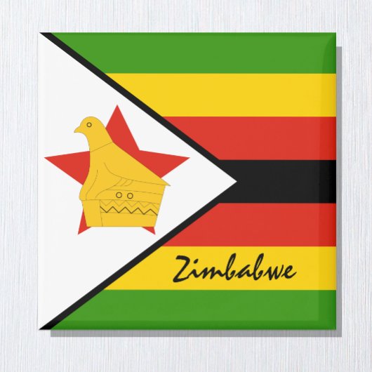 Zimbabwaanse vlag en Afrikaanse vakantie- en sport Magneet