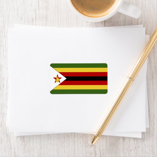 Zimbabwaanse vlag etiket (Insitu)