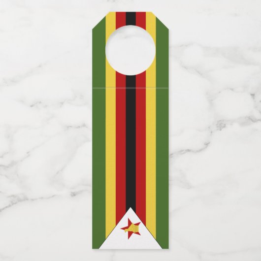 Zimbabwaanse vlag flessenhanger (Voorkant)