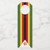 Zimbabwaanse vlag flessenhanger (Achterkant)