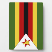 Zimbabwaanse vlag fotoplaat (voorkant)