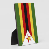 Zimbabwaanse vlag fotoplaat (Zijkant)