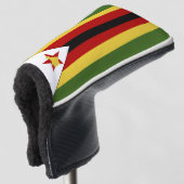 Zimbabwaanse vlag golfheadcover (3/4 voorkant)