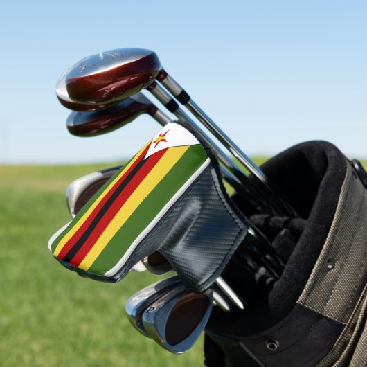Zimbabwaanse vlag golfheadcover (Insitu)