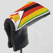 Zimbabwaanse vlag golfheadcover (3/4 voorkant)
