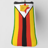 Zimbabwaanse vlag golfheadcover (Draai 90)