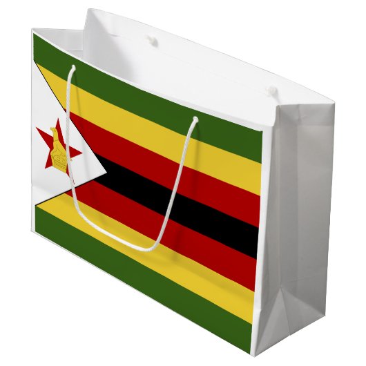 Zimbabwaanse vlag groot cadeauzakje (Voorkant Gekanteld)