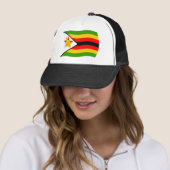 Zimbabwaanse vlag hoed trucker pet (In situ)