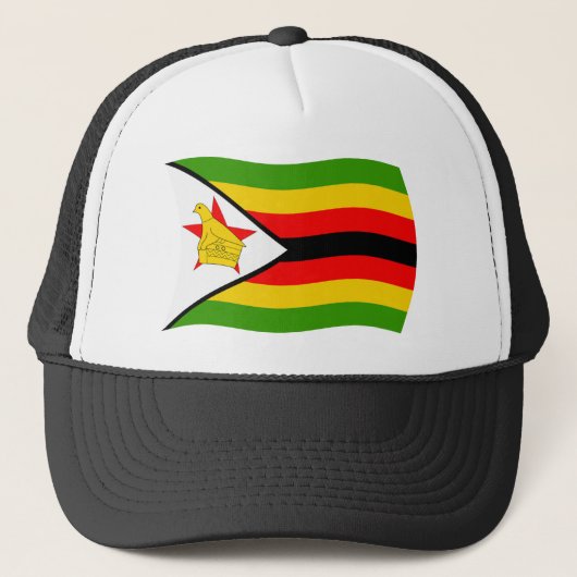 Zimbabwaanse vlag hoed trucker pet (Voorkant)