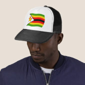 Zimbabwaanse vlag hoed trucker pet (In situ)