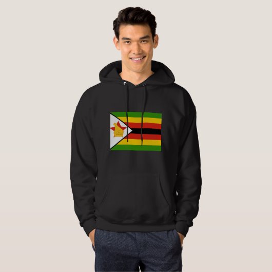 Zimbabwaanse vlag hoodie (Voorkant volledig)
